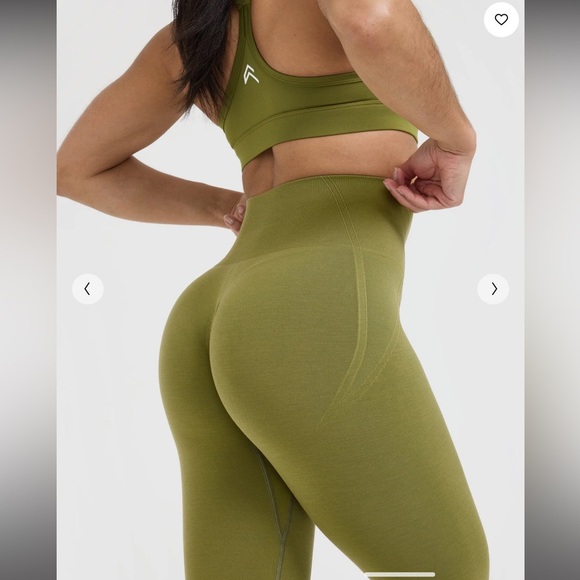 ONER ACTIVE • EFFORTLESS SEAMLESS LEGGINGS • OLIVE GREEN • SMALL/REGULAR/SHORT - Picture 5 of 6